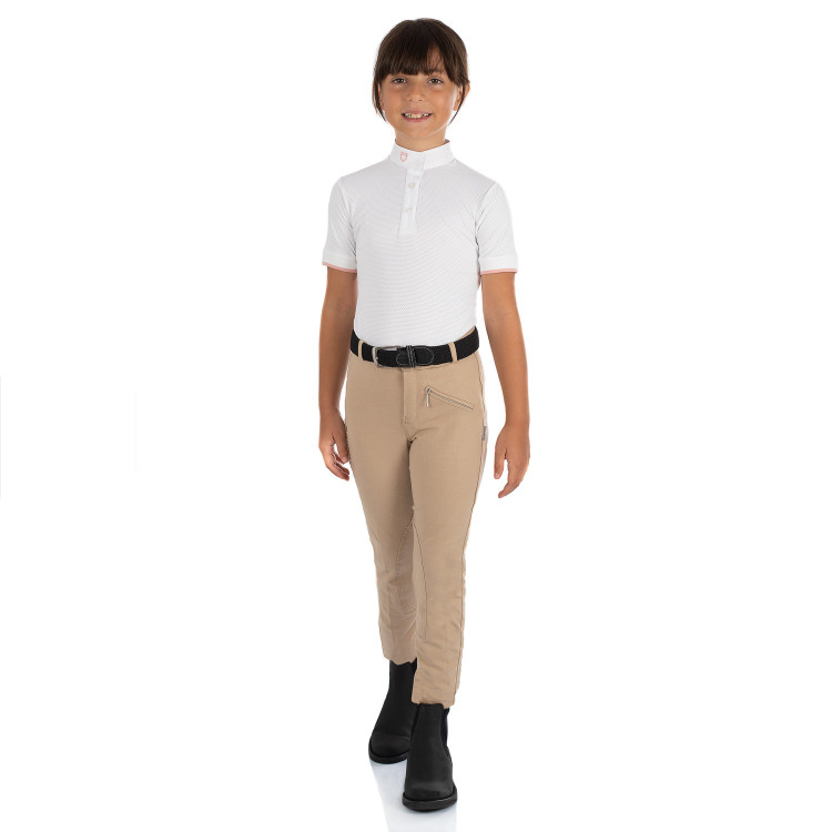 Calça jodhpur infantil Leilani em material elástico Equestro Calça jodhpur infantil Leilani em material elástico Equestro