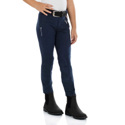 Calça jodhpur infantil Leilani em material elástico Equestro Marinho Calça jodhpur infantil Leilani em material elástico Equestro Marinho