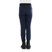 Calça jodhpur infantil Leilani em material elástico Equestro Marinho Azul-marinho Calça jodhpur infantil Leilani em material elástico Equestro Marinho Azul-marinho