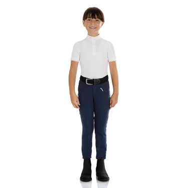 Calça jodhpur infantil Leilani em material elástico Equestro Marinho Calça jodhpur infantil Leilani em material elástico Equestro Marinho