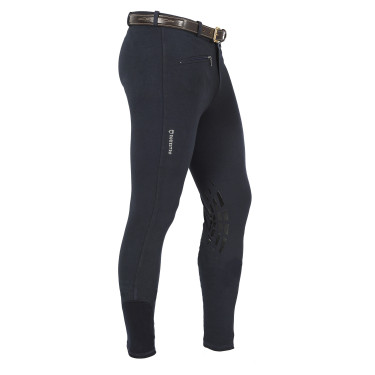 Calça masculina Zeus com grip no joelho em algodão elástico Equestro Calça masculina Zeus com grip no joelho em algodão elástico Equestro