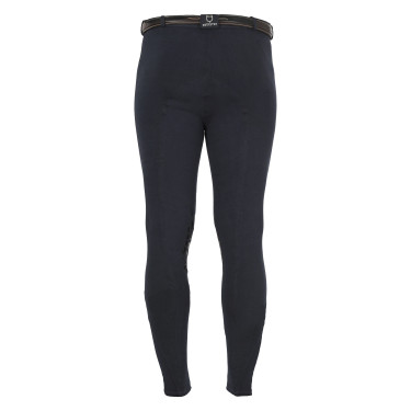 Calça masculina Zeus com grip no joelho em algodão elástico Equestro Calça masculina Zeus com grip no joelho em algodão elástico Equestro