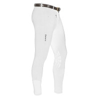 Calça masculina Zeus com grip no joelho em algodão elástico Equestro Branco