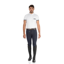 Calça masculina Urano em algodão stretch Equestro Marinho Azul-marinho