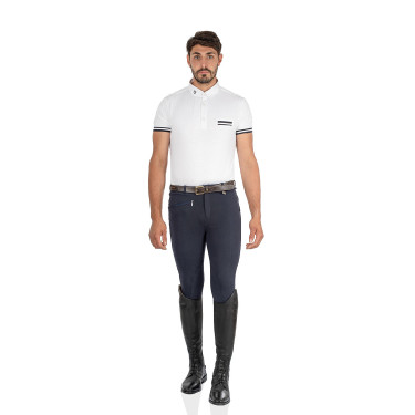 Calça masculina Urano em algodão stretch Equestro Marinho Azul-marinho