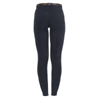 Calça feminina Selene com grip no joelho em algodão elástico Equestro Branco Calça feminina Selene com grip no joelho em algodão elástico Equestro Branco
