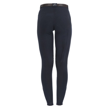 Calça feminina Selene com grip no joelho em algodão elástico Equestro Calça feminina Selene com grip no joelho em algodão elástico Equestro
