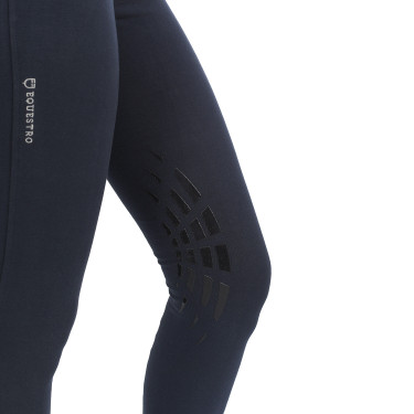 Calça feminina Selene com grip no joelho em algodão elástico Equestro Calça feminina Selene com grip no joelho em algodão elástico Equestro