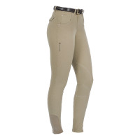 Calça feminina Race em algodão stretch Equestro Bege Calça feminina Race em algodão stretch Equestro Bege