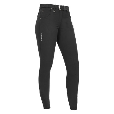 Calça feminina Race em algodão stretch Equestro Preto Calça feminina Race em algodão stretch Equestro Preto