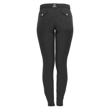 Calça feminina Race em algodão stretch Equestro Preto Calça feminina Race em algodão stretch Equestro Preto
