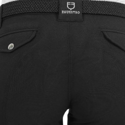 Calça feminina Race em algodão stretch Equestro Preto Calça feminina Race em algodão stretch Equestro Preto