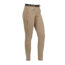 Calça feminina Demetra em algodão stretch Equestro Bege Calça feminina Demetra em algodão stretch Equestro Bege