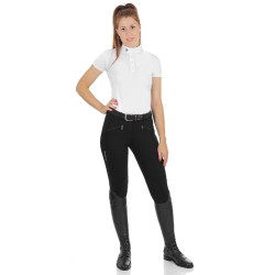Calça feminina Demetra em algodão stretch Equestro Calça feminina Demetra em algodão stretch Equestro