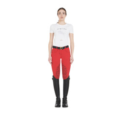 Calça feminina com grip no joelho em tecido técnico Xeni Equestro Calça feminina com grip no joelho em tecido técnico Xeni Equestro