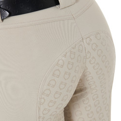 Calça feminina com grip integral Aria em tecido técnico Equestro Oxford bronzeado Rosa
