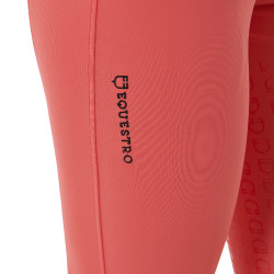 Calça feminina com grip integral Aria em tecido técnico Equestro Vermelho papoula