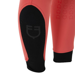 Calça feminina com grip integral Aria em tecido técnico Equestro Vermelho papoula