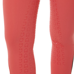 Calça feminina com grip integral Aria em tecido técnico Equestro Vermelho papoula