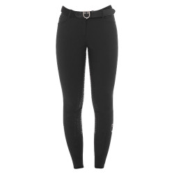 Calça feminina com grip integral Aria em tecido técnico Equestro Preto