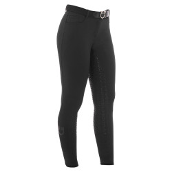Calça feminina com grip integral Aria em tecido técnico Equestro Preto