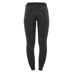 Calça feminina com grip integral Aria em tecido técnico Equestro Preto