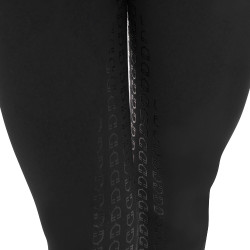 Calça feminina com grip integral Aria em tecido técnico Equestro Preto