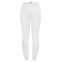 Calça feminina com grip integral Aria em tecido técnico Equestro Oxford bronzeado Rosa
