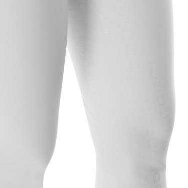 Calça feminina com grip integral Aria em tecido técnico Equestro Branco