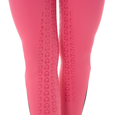 Calça feminina com grip integral Aria em tecido técnico Equestro Madressilva Rosa