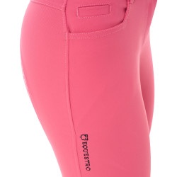 Calça feminina com grip integral Aria em tecido técnico Equestro Madressilva Rosa