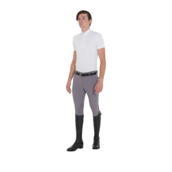 Calça de verão masculina Caspar Light Equestro Cinza claro Cinzento