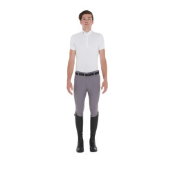 Calça de verão masculina Caspar Light Equestro Cinza claro Cinzento