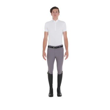 Calça de verão masculina Caspar Light Equestro Cinza claro Cinzento