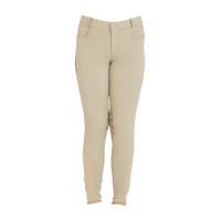 Calça infantil em tecido técnico Equestro Incenso Bege Calça infantil em tecido técnico Equestro Incenso Bege