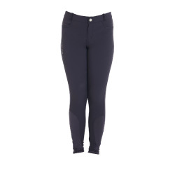 Calça infantil em tecido técnico Equestro Marinho Azul-marinho