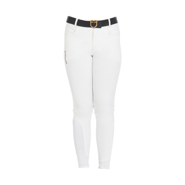 Calça infantil em tecido técnico Equestro Branco