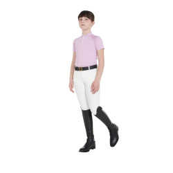 Calça infantil em tecido técnico Equestro Branco