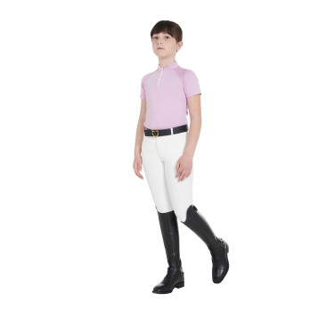 Calça infantil em tecido técnico Equestro Branco