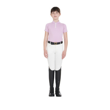 Calça infantil em tecido técnico Equestro Branco