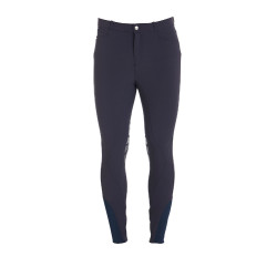 Calça com grip no joelho masculina em tecido técnico Equestro Calça com grip no joelho masculina em tecido técnico Equestro