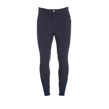 Calça com grip no joelho masculina em tecido técnico Equestro Calça com grip no joelho masculina em tecido técnico Equestro