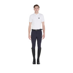 Calça com grip no joelho masculina em tecido técnico Equestro Calça com grip no joelho masculina em tecido técnico Equestro