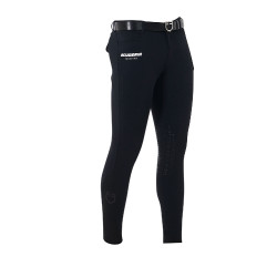 Calça com grip no joelho masculino coleção Scuderia Equestro Preto