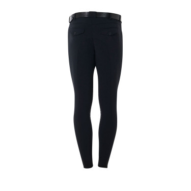 Calça com grip no joelho masculino coleção Scuderia Equestro Preto