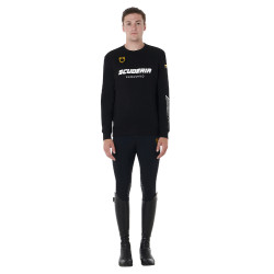 Calça com grip no joelho masculino coleção Scuderia Equestro Preto