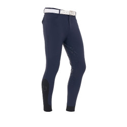 Calça com grip completo masculino em tecido técnico Equestro Blazer marinho Azul-marinho