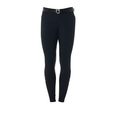 Calça com grip completo masculino em tecido técnico Equestro Preto Calça com grip completo masculino em tecido técnico Equestro Preto