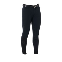 Calça com grip completo masculino em tecido técnico Equestro Preto