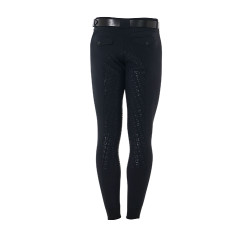 Calça com grip completo masculino em tecido técnico Equestro Preto Calça com grip completo masculino em tecido técnico Equestro Preto